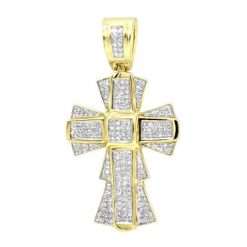 Men's and Women's Diamond Cross Pendant | 14K Gold | 2.19ct