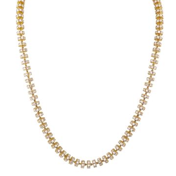 Men's Diamond Designer Cable Chain | 14K Gold | 69ct