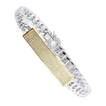 14K Gold Diamond Miami Cuban Link Bracelet for Men | 2ct