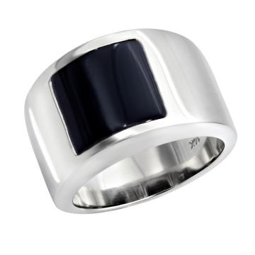 14K Gold Onyx Ring for Men