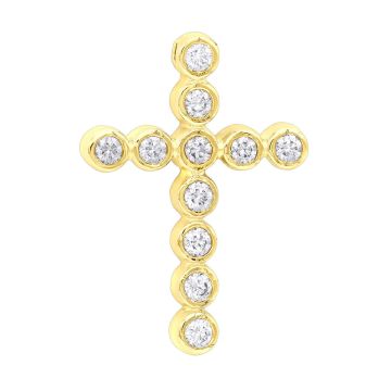 Men's and Women's Diamond Cross Pendant | 14K Gold | 1.32ct