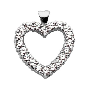 Women's Diamond Heart Pendant | 14K Gold | 2.4ct