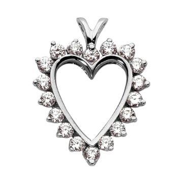 Women's Diamond Heart Pendant | 14K Gold | 3.06ct