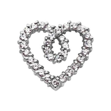 Women's Diamond Heart Pendant | 14K Gold | 2.17ct