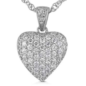 Women's Diamond Heart Pendant | 14K Gold | 3.01ct