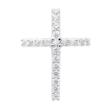 Men's and Women's Diamond Cross Pendant | 14K Gold | 1.6ct