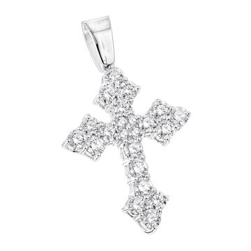 Women's Diamond Cross Pendant | 14K Gold | 2.12ct