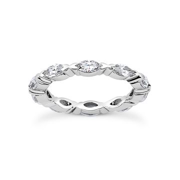 Men's and Women's Diamond Thin Eternity Ring | 18K Gold | VS | 1.5ct