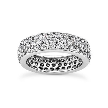 Men's and Women's Diamond Eternity Ring | 18K Gold | VS | 1.76ct