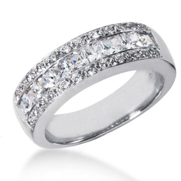 Men's 18K Gold Diamond Ring | Channel Set | 1.65ct