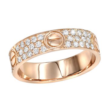 18K Gold Natural or Lab-Grown Diamond Eternity Wedding Ring for Women 1ct