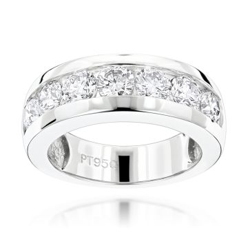 Men's Diamond Seven-Stone Wedding Ring | Platinum | VS | 1.5ct