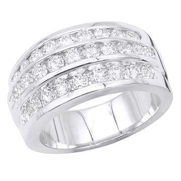 Women's Round Diamond Anniversary Cocktail Wedding Ring | 14K Gold | VS | 1.6ct