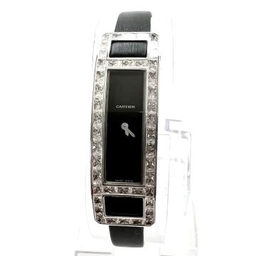 18K Gold Women's Cartier Watch | Libre Ceinture Allongee | 14.5 mm | Black Dial