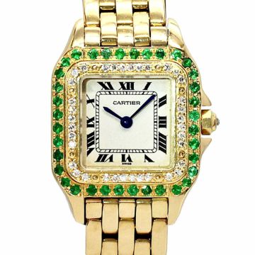 18K Gold Women's Cartier Watch | Panthere | 23 mm | Cream Dial