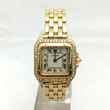 18K Gold Women's Cartier Watch | Panthere | 23 mm | Cream Dial