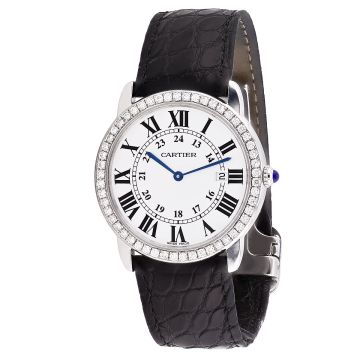 Men's Stainless Steel Watch | Cartier Ronde Solo 36 mm | Silver Dial