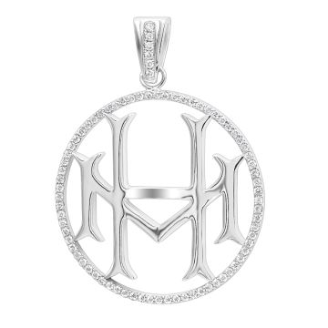 Men's 14K Gold Diamond Initial Pendant | SI | 1.75ct