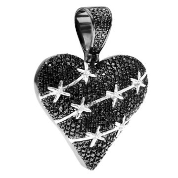 Women's Round Cut Diamond Heart Pendant | 14K Gold | 1.4ct