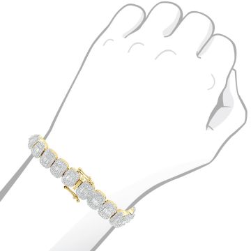 Women's 14K Gold Diamond Bracelet | Prong Set | 8ct