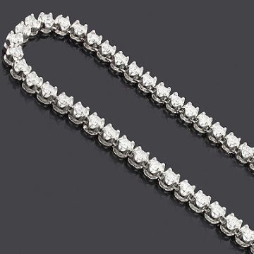 Men's Diamond Tennis Necklace | 14K Gold | 25.03ct