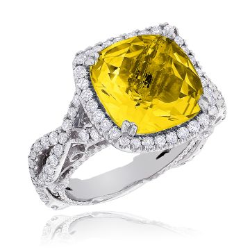 Women's Diamond Bezel Cocktail Ring | 14K Gold | SI | 1.3ct