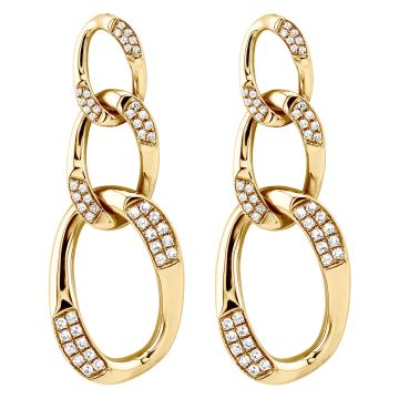 Women's Round Diamond Drop Earrings | 14K Gold | 0.5ct