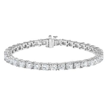 Women's 14K Gold Diamond Tennis Bracelet | Prong Set | Box Clasp with Safety | 13.95ct