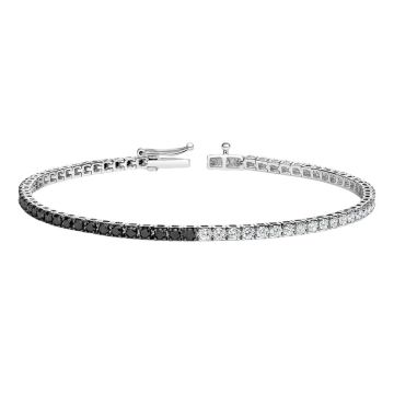 Women's 14K Gold Diamond Tennis Bracelet | Prong Set | Box Clasp with Safety | 1.9ct