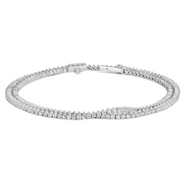 Women's 18K Gold Lab-Grown Diamond Tennis Bracelet | Prong Set | Box Clasp with Safety | 2.23ct