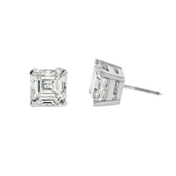 Prong Cut Diamond Stud Earrings for Men and Women | 14K Gold | Guardian Back | 8ct