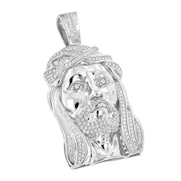 Men's 14K Gold Diamond Jesus Face Pendant | Hip Hop | 7ct