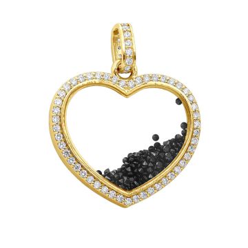 Women's Diamond Heart Pendant | 14K Gold | 8ct