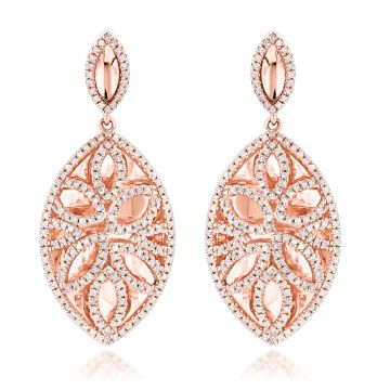 Diamond Drop Earrings for Women | 14K Gold | 1ct