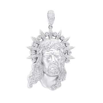 Men's 14K Gold Diamond Jesus Face Pendant | Hip Hop | 12.51ct