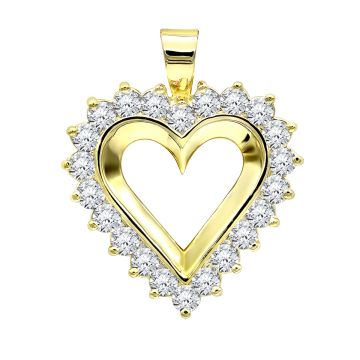 Women's Diamond Heart Pendant | 14K Gold | 2.75ct