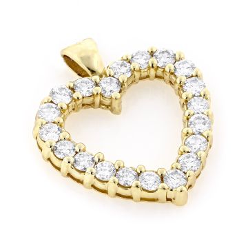 Women's Diamond Heart Pendant | 14K Gold | 3ct