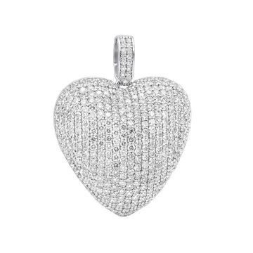 Women's Diamond Heart Pendant | 14K Gold | 10ct