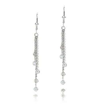 Natural or Lab-Grown Diamond Drop Chandelier Earrings for Women | SI | 14K Gold | 1ct