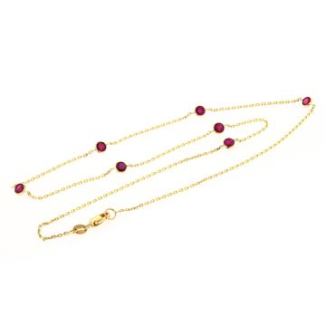 Women's Diamond Chain Link Cable Necklace | 14K Gold | Lobster Claw Clasp | 1.7ct