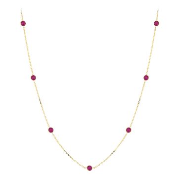 Women's Diamond Chain Link Cable Necklace | 14K Gold | Lobster Claw Clasp | 1.7ct