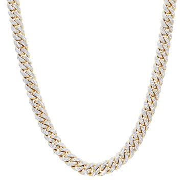 Men's Diamond Miami Cuban Link Chain | Solid 10K Gold | 23.55ct