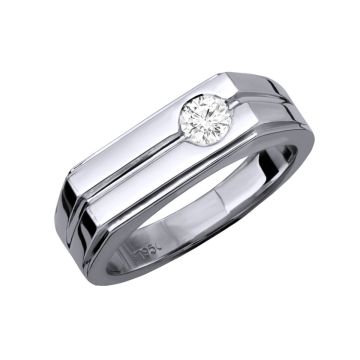 Men's Diamond Solitaire Wedding Ring | Platinum | VS | 0.5ct