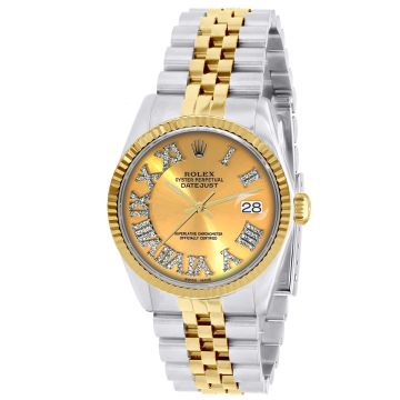 Gold/Stainless Steel Men's Rolex Watch | Oyster Perpetual Datejust | 36 mm | Jubilee Bracelet | Gold Tone Dial