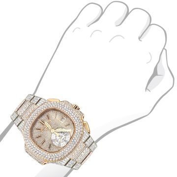 Men's Bust Down Diamond Watch | Patek Philippe Nautilus 40.5 mm 