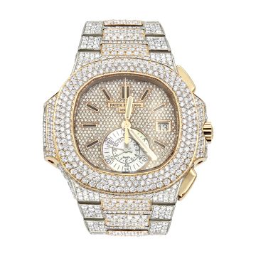 Men's Bust Down Diamond Watch | Patek Philippe Nautilus 40.5 mm 