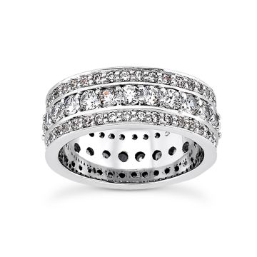 Men's and Women's Diamond Eternity Ring | Platinum | VS | 2.01ct