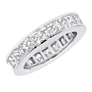 Men's and Women's 14K Gold Diamond Eternity Ring | Channel Set | 4.3ct