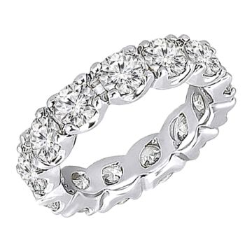 Women's Diamond Thin Eternity Wedding Ring | 14K Gold | SI | 2.7ct