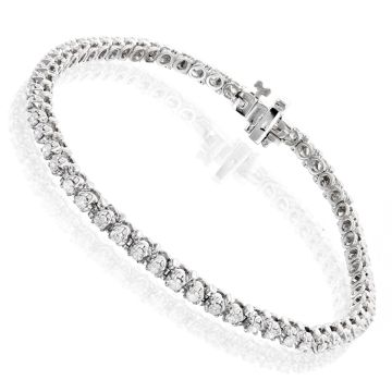 Women's 14K Gold Lab-Grown Diamond Tennis Bracelet 